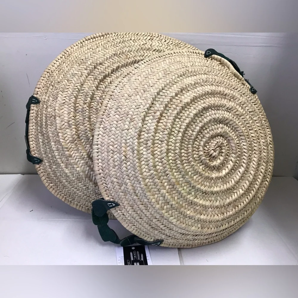 Sahbi Culture Moroccan Palm Leaf Berber Platter Basket